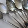 6 silver plated serving spoons Image 3