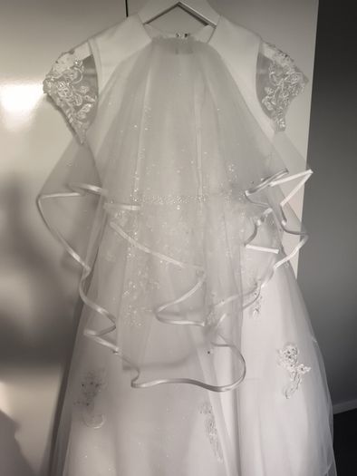 Communion Dress , Bolero , Viel , Tiara