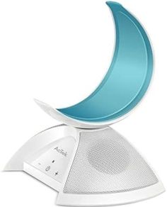 AcTek Bluetooth Speaker with 2 Loudspeaker and Moon-Form Phone Stand, AUX Output Port fit for Computer