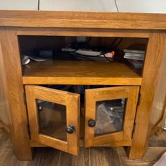 solid wood TV unit