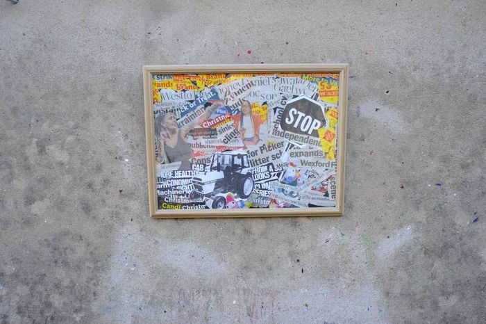 TORN OFF 2  Original Paper Collage