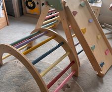 Wooden Pikler Triangle Climbing Frame