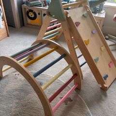 Wooden Pikler Triangle Climbing Frame