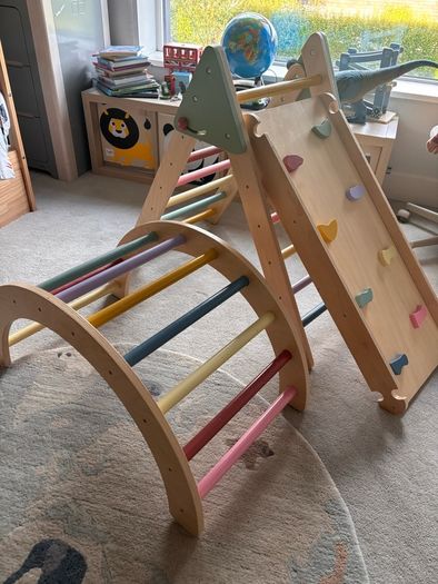 Wooden Pikler Triangle Climbing Frame
