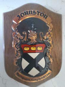 Vintage Johnston Family Crest / Coat of Arms