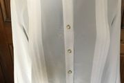 White Long Sleeve Blouse - Size 12
