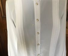 White Long Sleeve Blouse - Size 12