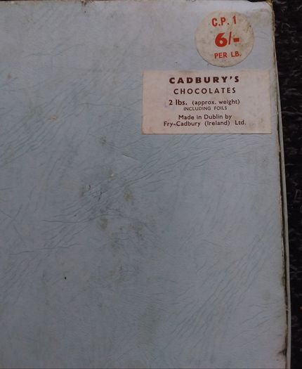 Antique/Vintage - Cadbury's Cardboard Chocolates Box - Dublin