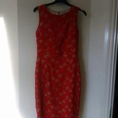 AWear red lace dress (UK 8)