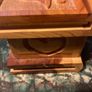 Elephant hand craved wooden box free postage Image 3