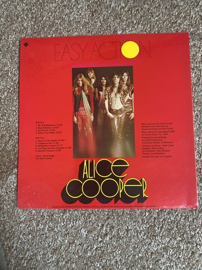 Alice Cooper "Easy Action" vinyl