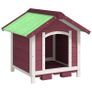 Multiple Colours Available | Dog Kennel Mocha 65x65x61.5 Cm Solid Wood Pine Image 2