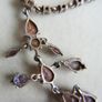 Vintage heavy hallmarked 925 Sterling Silver Flourishes  Floral Necklace Double Chain length 18" - 17,5g Image 6