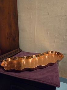 Solid Copper Henry Loveridge & Co "Kidney" tray