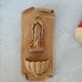 Pair of Holy Water fonts, Child of Prague and Our Lady, devotional item, Image 4