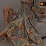 Elegant V Neck Wrap Top Long Sleeve Elasticated Waist Dress - Size - 0XL - RRP - 28.02 Image 3