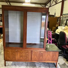 Mid-Century Modern Display Cabinet with Storage
