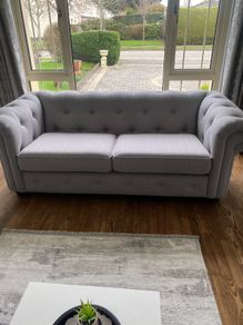 Two Chesterfield sofa's for sale  a 3 plus 2 seater grey