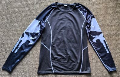 rash guard elasticity compression long sleeve top mma bjj sport top