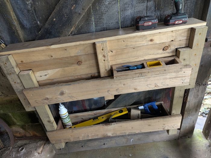 Folding Bench & Tool Cabinet