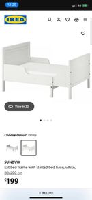 Childrens extendable single bed IKEA Sundvik