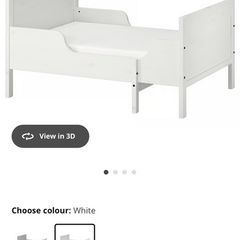 Childrens extendable single bed IKEA Sundvik