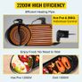 BRAND NEW 2 in 1 Electric BBQ Pan Grill Hot Pot Portable Smokeless Durable Material Fast Even Heated for Shellfish Vegetables Home Image 4
