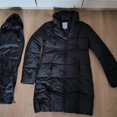 Hoppies Black Maternity Babywearing Puffer Coat Size M