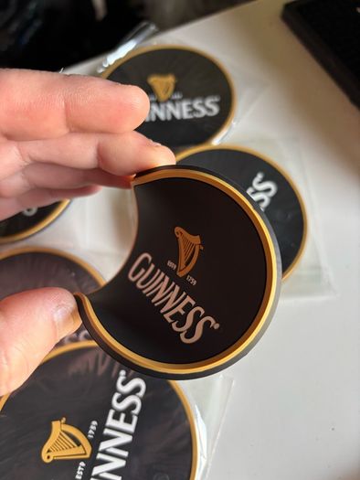 guinness rubber coasters