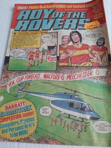 vintage comic Roy of the Rovers 1984