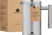 Insulated French Press Cafetiere - Stainless Steel Coffee Maker - Brand New