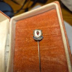 Vintage Enamel Tourist Shield Charm | Ulster Northern Ireland | Tourist Birthplace Souvenir