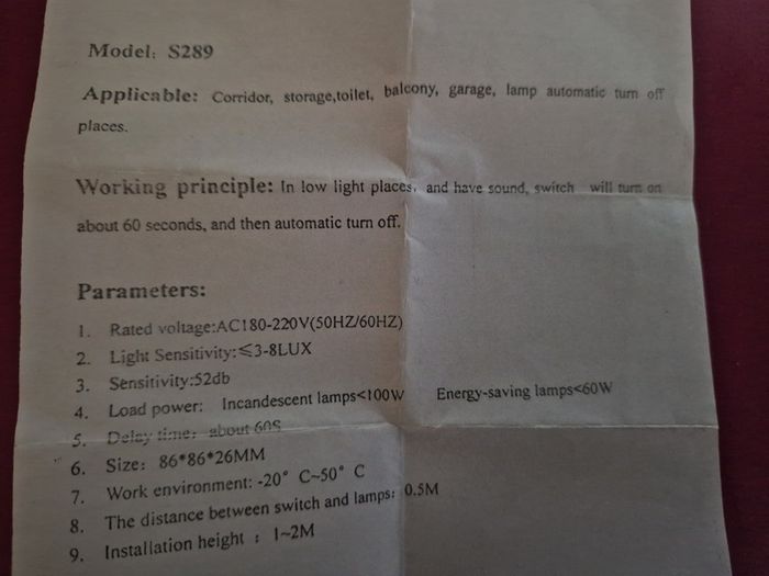 Sound Activated Light Switch x 2