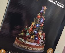 Christmas Light Up Merry Go Round