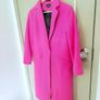 Hot pink wool mix coat in hot pink from Topshop size 10 Image 2