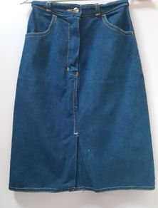 vintage denim skirt 100% cotton