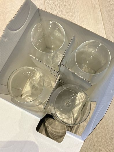 Luminarc crystal wine glasses