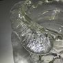 Vintage Textured Ice Bark Art Glass Bowl Image 5