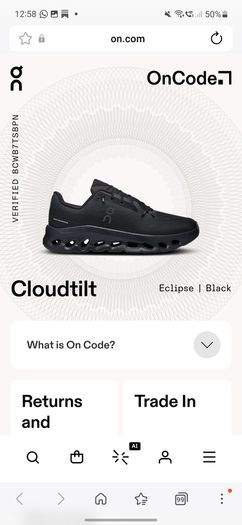 on cloud cloudtilt brand new in box size 9.5