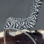 CAVALLI postmodern zebra chrome chair Image 2