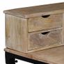 Writing Desk Solid Mango Wood and Steel 110x50x96 cm Image 6