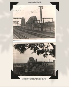 Original 1945 Photograph Sydney Harbour Bridge AUSTRALIA