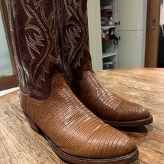 Lucchese Genuine Lizard Skin Cowboy Boots Size 12D (USA) Excellent