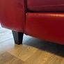 Red Leather Couch Image 6