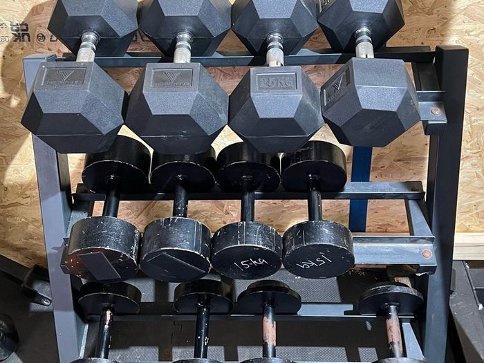 5Kg - 30Kg Dumbells + Rack