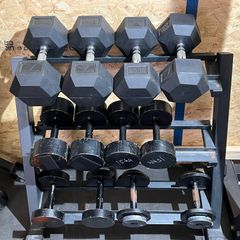 5Kg - 30Kg Dumbells + Rack
