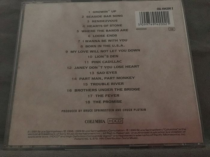 bruce springsteen  -  18 tracks      CD