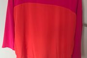 Luisa Cerano orange and pink blouse (size 10)