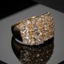 Silver Exquisite Harry Ivens Morganite & Zircon Ring Image 2