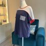 Ladies Navy, White & Red Tee Shirt from West Quay Carrig Donn Image 10